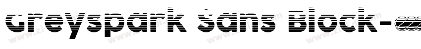 Greyspark Sans Block字体转换